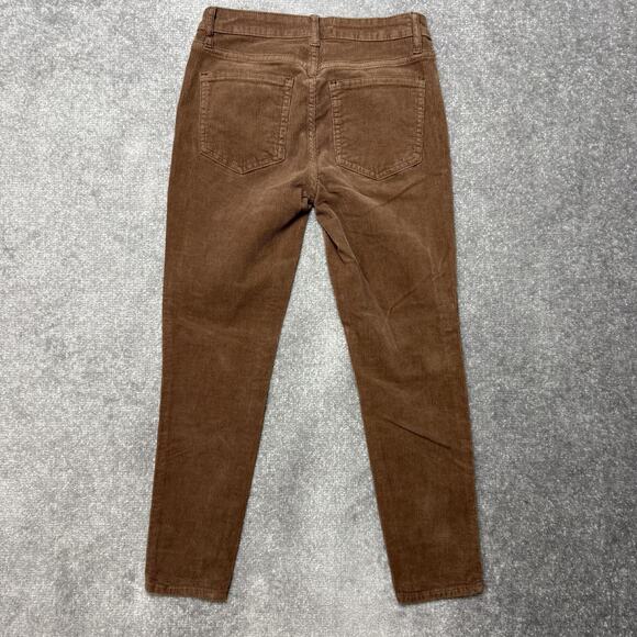 Pistola Corduroy Pants Womens 25 Brown Skinny 5-Pocket Stretch Casual Ankle - Picture 8 of 10